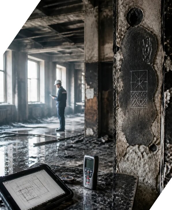 Обследование зданий после пожара в Гукове от 15399 р. | ЭкспертизаРоссия